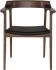 Caitlan Dining Chair (Black Leather with Tan Frame)