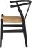 Alban Dining Chair (Black with Beige Seat)