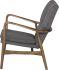 Patrik Occasional Chair (Medium Grey with Walnut Frame)