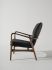 Patrik Occasional Chair (Wool - Dark Grey with Walnut Frame)