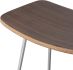 Kirsten Counter Stool (Walnut with Silver Frame)