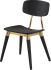 Scholar Dining Chair (Onyx with Gold Accent)
