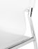 Lisbon Dining Chair (White Leather with Silver Frame)