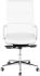 Lucia Office Chair (High Back - White with Silver Base)
