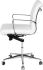 Lucia Office Chair (Low Back - White with Silver Base)