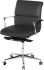 Lucia Office Chair (Low Back - Grey with Silver Base)