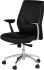 Klause Office Chair (Black with Silver Base)