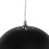 Dome Pendant Light (Small - Black with White Fixture)