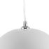 Dome Pendant Light (Small - White with White Fixture)