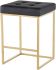 Chi Counter Stool (Black with Gold Frame)