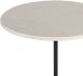 Bianca Side Table (Cappuccino Marble & Black Stainless Steel Stem)