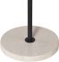 Aida Side Table (Cappuccino Marble & Black Stainless Steel Stem)