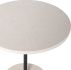Aida Side Table (Cappuccino Marble & Black Stainless Steel Stem)
