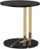 Lia Side Table (Noir Marble & Gold Stainless Steel Base)