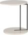 Lia Side Table (Cappuccino Marble & Black Stainless Steel Stem)