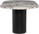 Ande Dining Table (Luna Marble & Black Steel Legs)