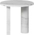 Stories Side Table (White Marble & White Marble Legs)