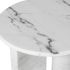 Stories Side Table (White Marble & White Marble Legs)