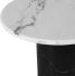 Ande Side Table (White Marble & Noir Marble Leg)