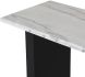 Stories Console Table (White Marble & Black Steel Legs)
