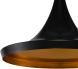Euclid Pendant Light (Large - Black with Gold Inner Shade)