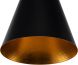 Lue Pendant Light (Large - Black with Gold Inner Shade)