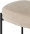 Inna Counter Stool (Backless - Almond with Black Legs)