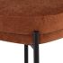 Inna Counter Stool (Low Back - Terra Cotta with Black Legs)