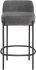 Inna Counter Stool (Low Back - Cement with Black Legs)