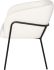 Estella Dining Chair (Buttermilk Boucle Fabric & Black Frame)