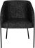 Estella Dining Chair (Salt & Pepper Fabric & Black Frame)