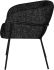 Estella Dining Chair (Salt & Pepper Fabric & Black Frame)