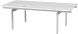Louve Coffee Table (Rectangular - White with Silver Base)