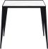 Mink Side Table (White with Black Base)