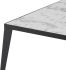 Mink Coffee Table (White with Black Base)