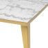 Mink Coffee Table (White with Gold Base)