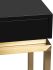 Isabella Console Table (Black with Gold Legs)