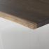 Aiden Dining Table (Medium - Seared Oak with Silver Legs)