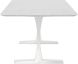 Toulouse Dining Table (White with Silver Legs)