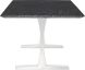 Toulouse Dining Table (Black Wood Vein with Silver Legs)