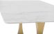 Toulouse Dining Table (White with Gold Legs)