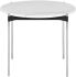 Pixie Side Table (White with Silver Legs)
