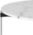 Pixie Coffee Table (White with Silver Legs)