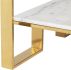 Tierra Coffee Table (White with Gold Base)
