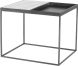 Corbett Side Table (White with Graphite Base)
