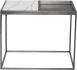 Corbett Side Table (White with Graphite Base)