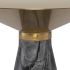 Iris Side Table (Large - Gold with Black Wood Vein Base)