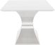 Praetorian Dining Table (White with Silver Base)