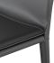Palma Dining Chair (Dark Grey Leather with Dark Grey Legs)