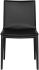 Palma Dining Chair (Black Leather with Black Legs)